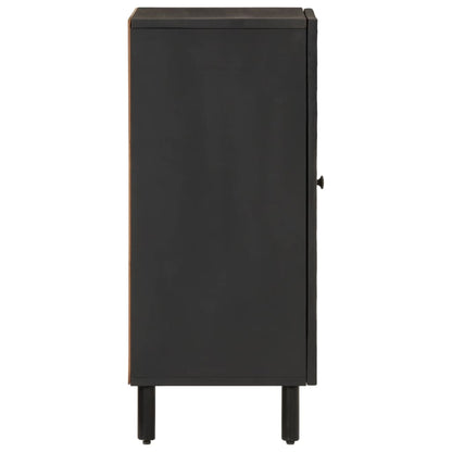 Side Cabinet Black 40x33x75 cm Solid Wood Mango