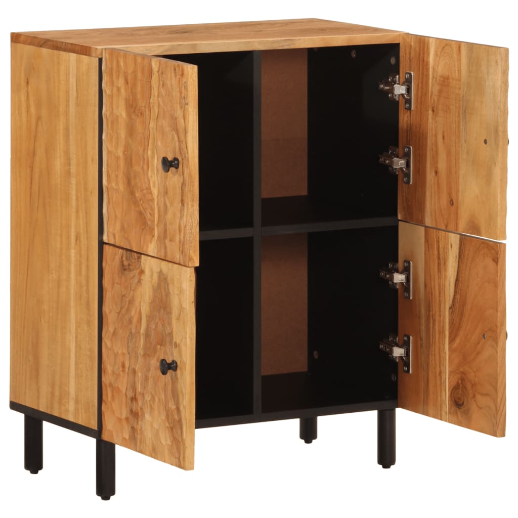 Side Cabinet 60x33x75 cm Solid Wood Acacia