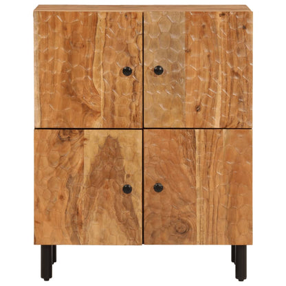 Side Cabinet 60x33x75 cm Solid Wood Acacia