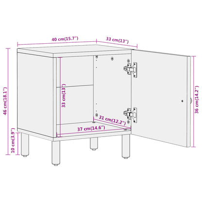 Bedside Cabinet 40x33x46 cm Solid Wood Mango