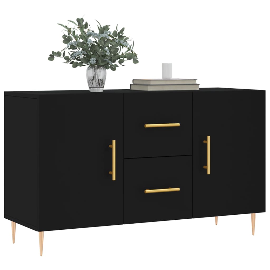 Sideboard Black 100x36x60 cm Engineered Wood