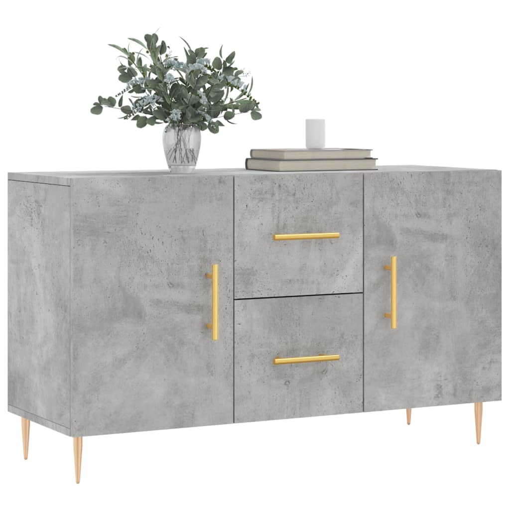 Sideboard Concrete Grey 100x36x60 cm Engineered Wood