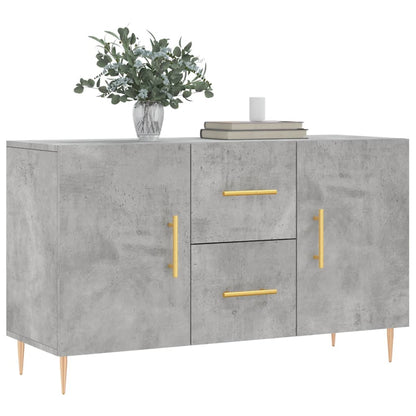 Sideboard Concrete Grey 100x36x60 cm Engineered Wood