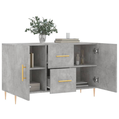 Sideboard Concrete Grey 100x36x60 cm Engineered Wood