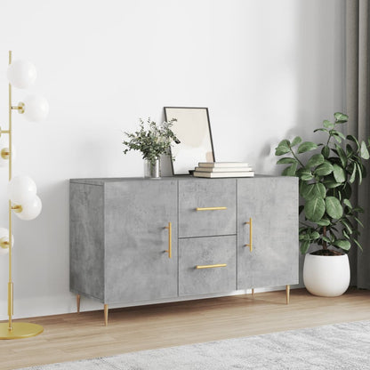 Sideboard Concrete Grey 100x36x60 cm Engineered Wood