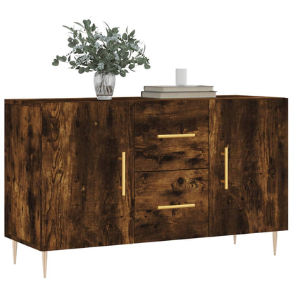 Sideboard Smoked Oak 100x36x60 cm Engineered Wood