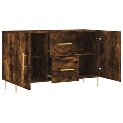 Sideboard Smoked Oak 100x36x60 cm Engineered Wood