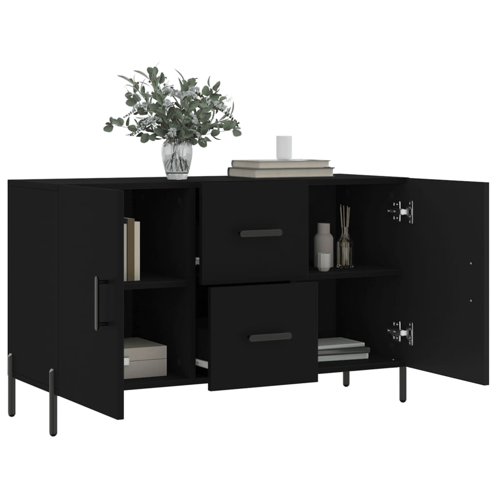 Sideboard Black 100x36x60 cm Engineered Wood