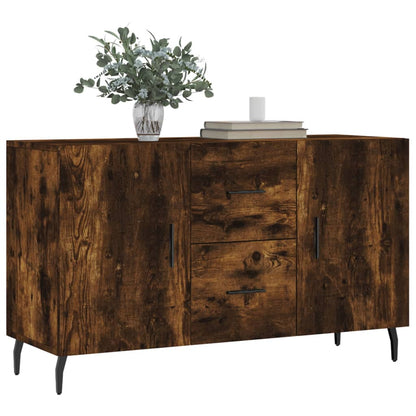 Sideboard Smoked Oak 100x36x60 cm Engineered Wood