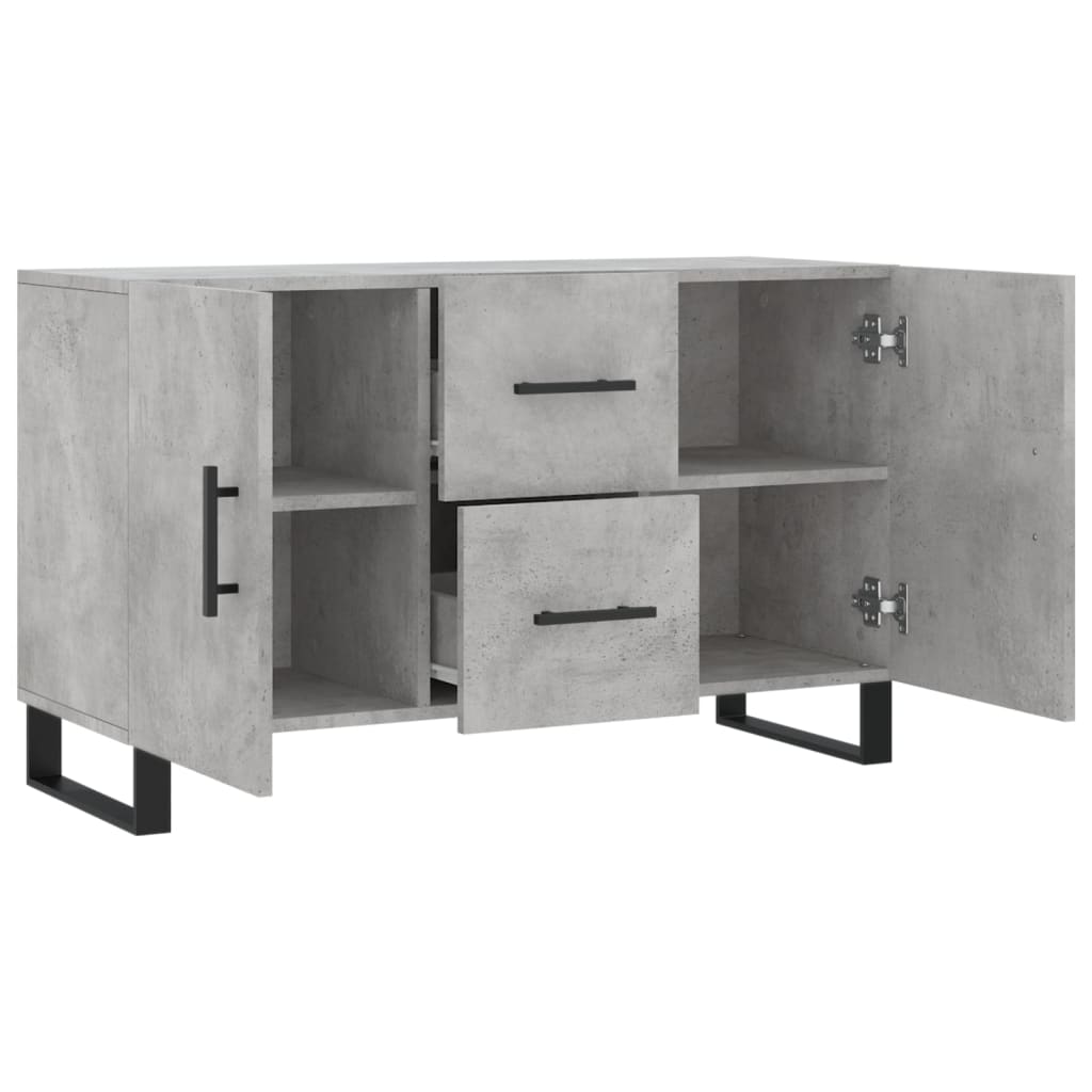 Sideboard Concrete Grey 100x36x60 cm Engineered Wood