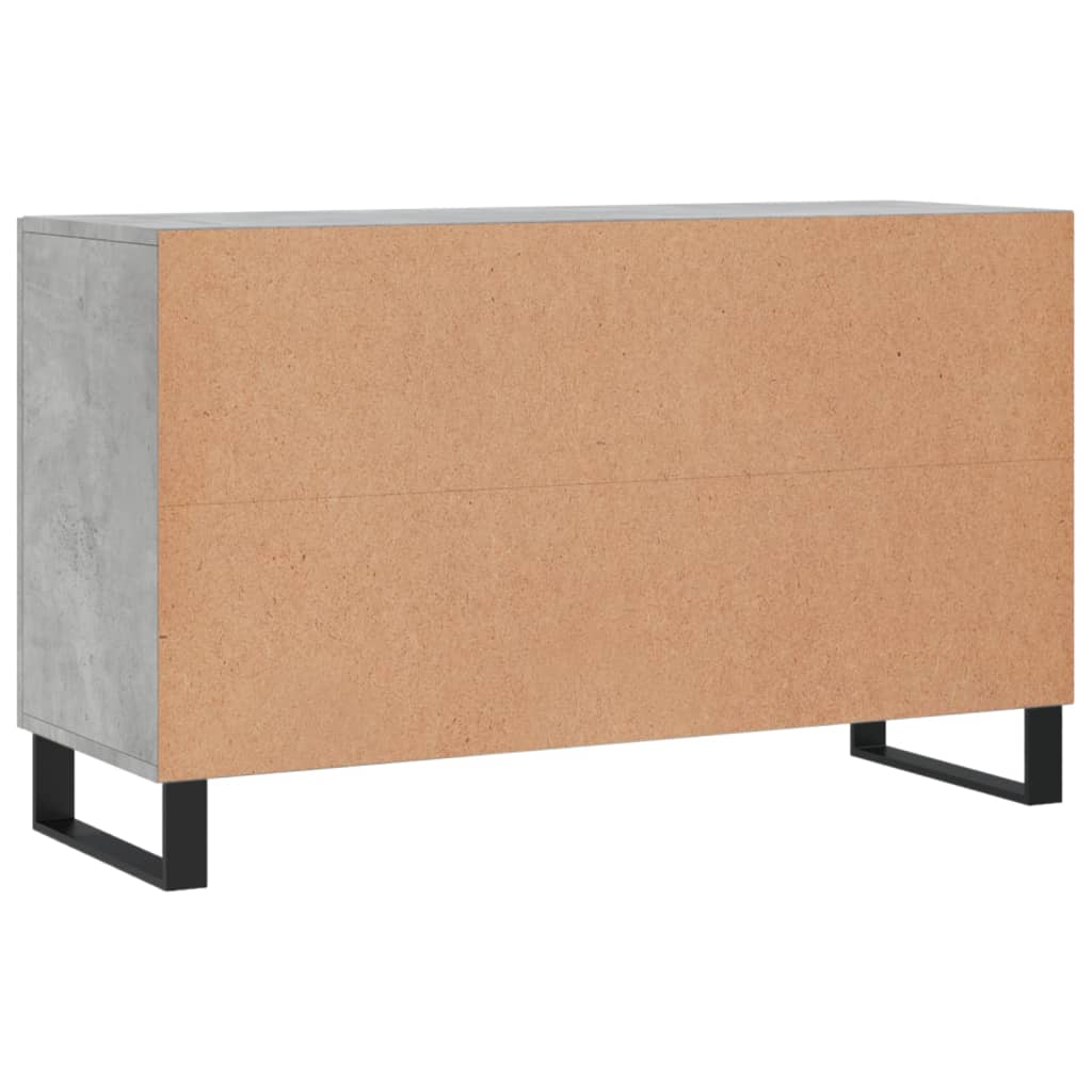 Sideboard Concrete Grey 100x36x60 cm Engineered Wood