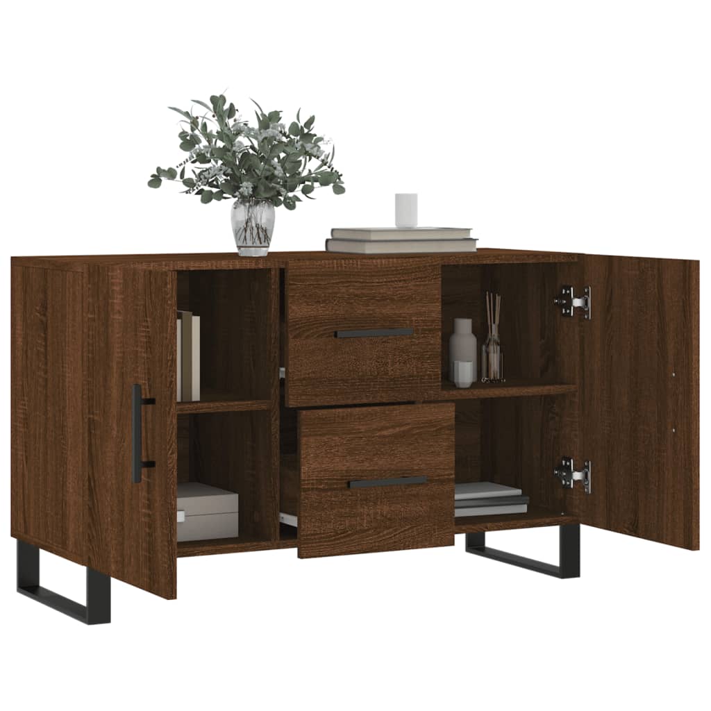 Sideboard Brown Oak 100x36x60 cm Engineered Wood