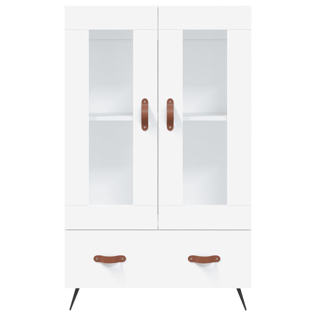 Highboard White 69.5x31x115 cm Engineered Wood