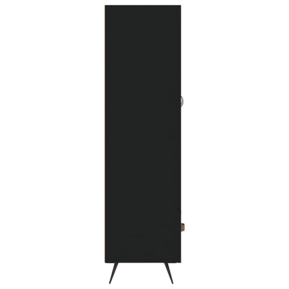 Highboard Black 69.5x31x115 cm Engineered Wood