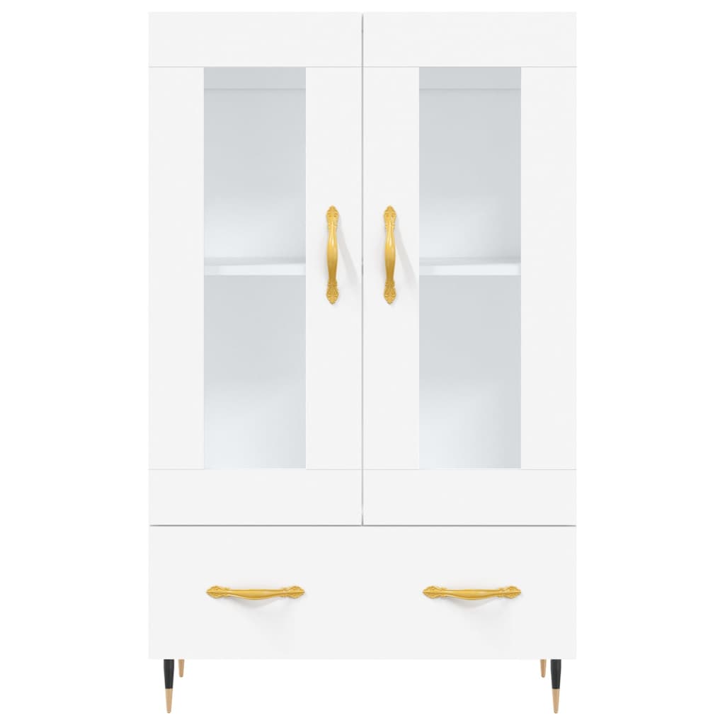 Highboard White 69.5x31x115 cm Engineered Wood