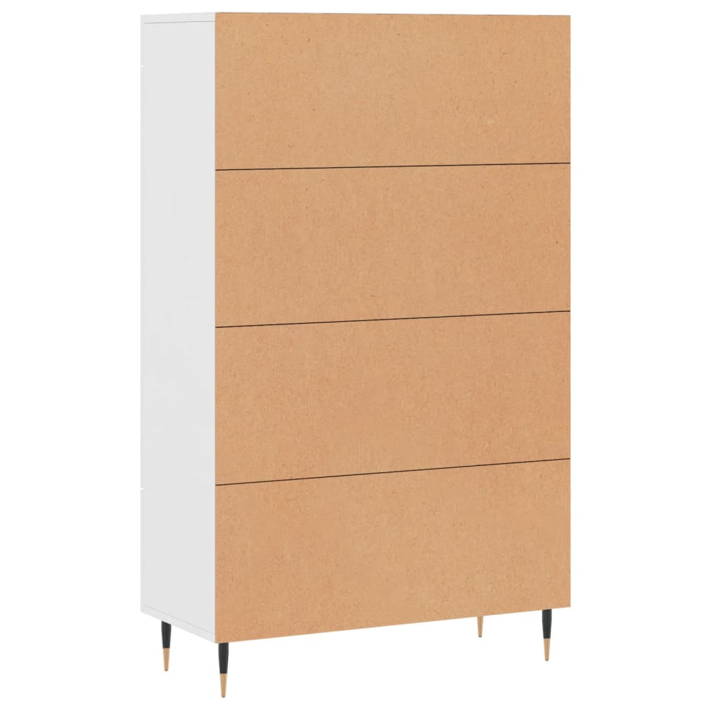 Highboard White 69.5x31x115 cm Engineered Wood