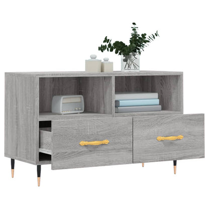 TV Cabinet Grey Sonoma 80x36x50 cm Engineered Wood