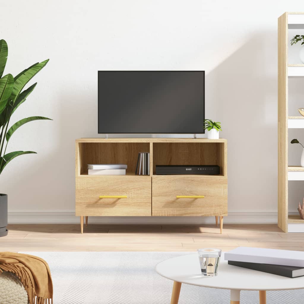 TV Cabinet Sonoma Oak 80x36x50 cm Engineered Wood