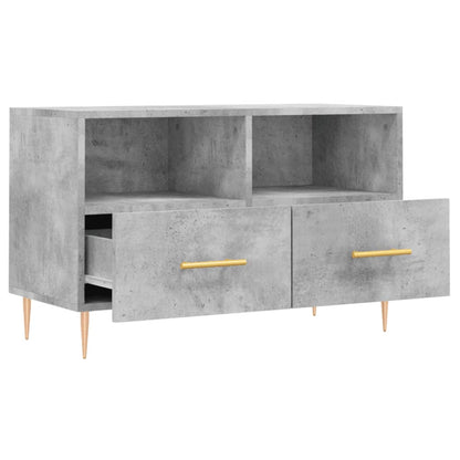 TV Cabinet Concrete Grey 80x36x50 cm Engineered Wood