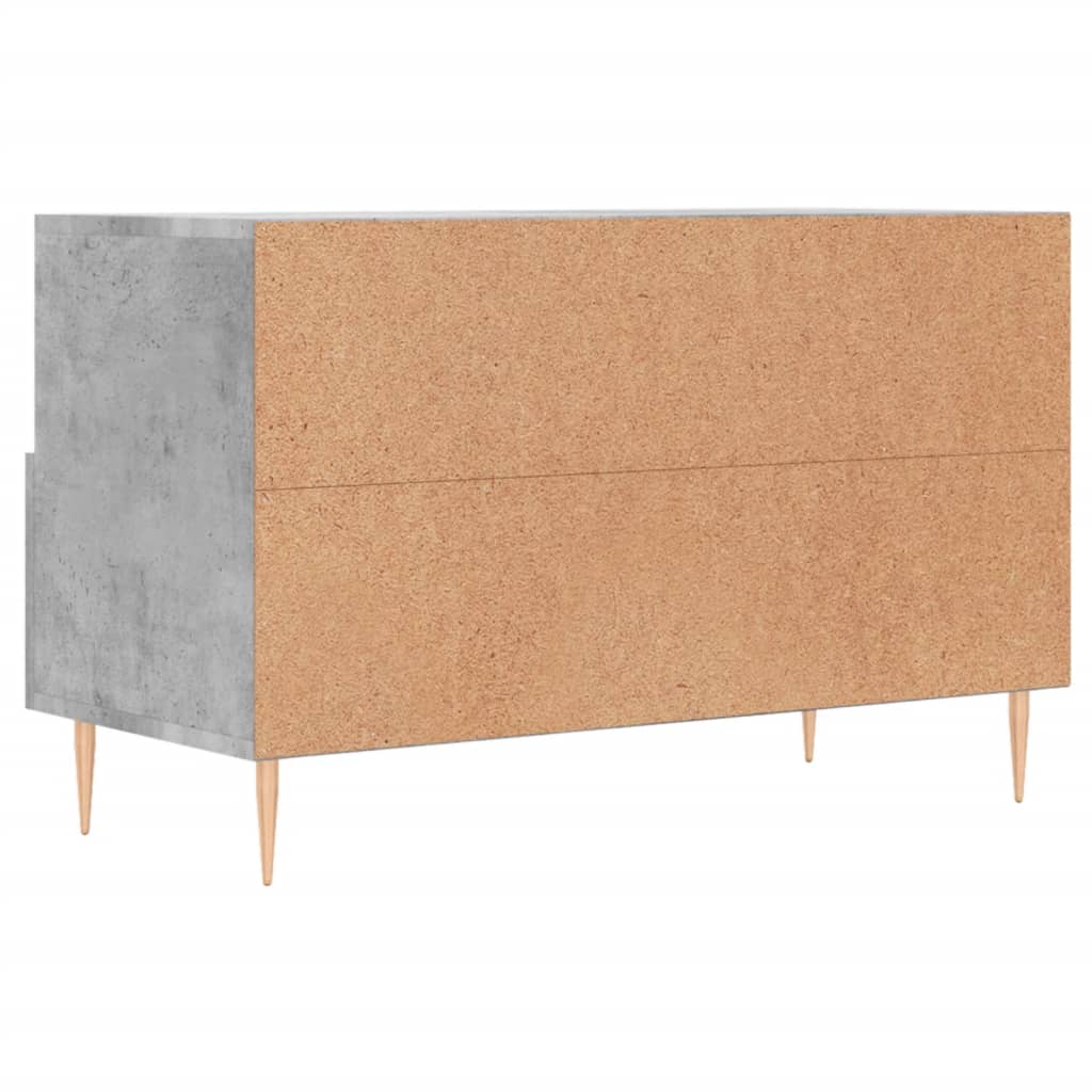 TV Cabinet Concrete Grey 80x36x50 cm Engineered Wood