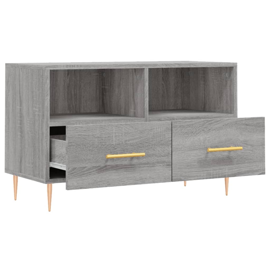 TV Cabinet Grey Sonoma 80x36x50 cm Engineered Wood