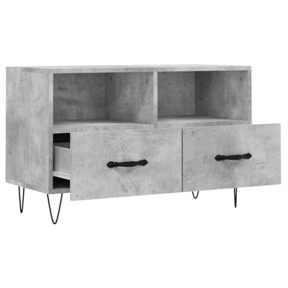 TV Cabinet Concrete Grey 80x36x50 cm Engineered Wood