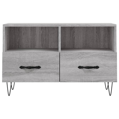 TV Cabinet Grey Sonoma 80x36x50 cm Engineered Wood