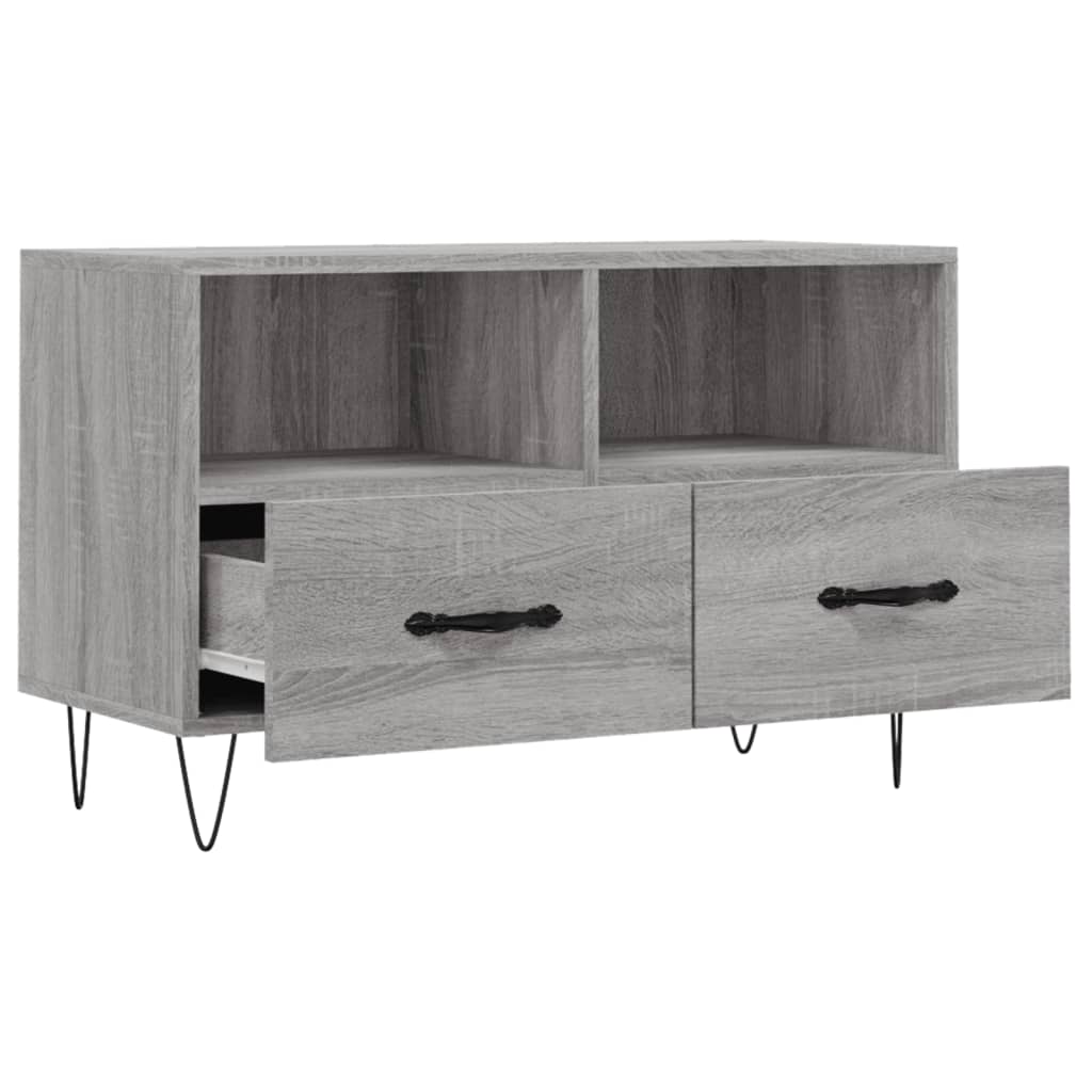 TV Cabinet Grey Sonoma 80x36x50 cm Engineered Wood