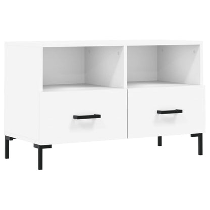 TV Cabinet White 80x36x50 cm Engineered Wood