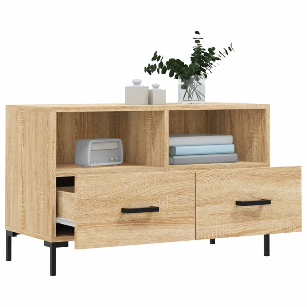 TV Cabinet Sonoma Oak 80x36x50 cm Engineered Wood