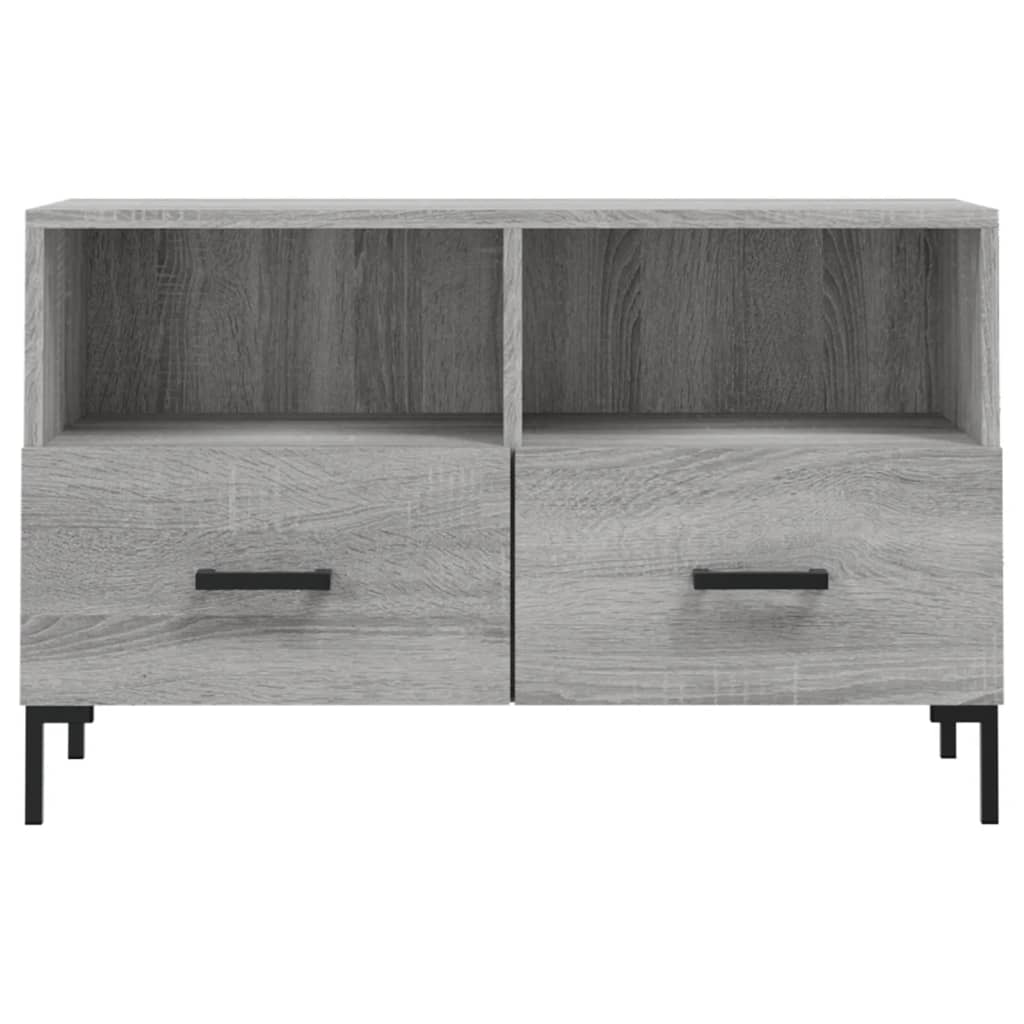 TV Cabinet Grey Sonoma 80x36x50 cm Engineered Wood