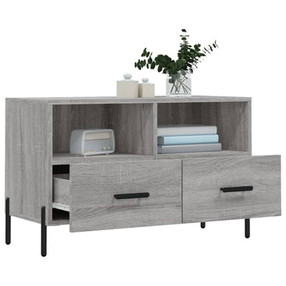 TV Cabinet Grey Sonoma 80x36x50 cm Engineered Wood