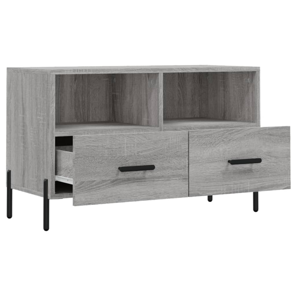 TV Cabinet Grey Sonoma 80x36x50 cm Engineered Wood