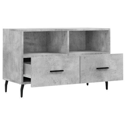 TV Cabinet Concrete Grey 80x36x50 cm Engineered Wood