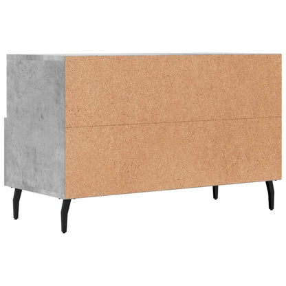 TV Cabinet Concrete Grey 80x36x50 cm Engineered Wood