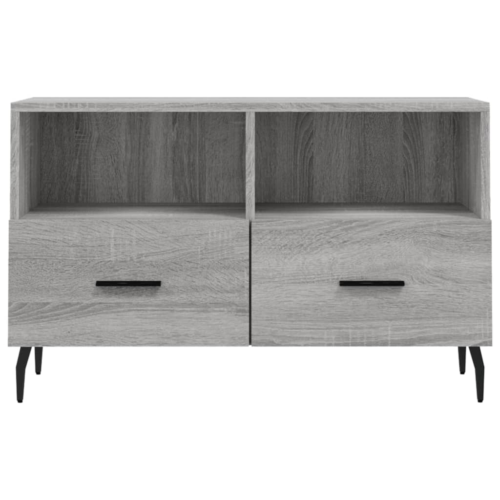 TV Cabinet Grey Sonoma 80x36x50 cm Engineered Wood