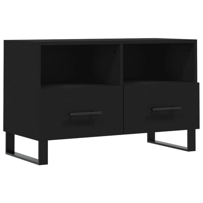 TV Cabinet Black 80x36x50 cm Engineered Wood