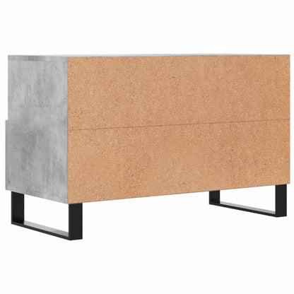 TV Cabinet Concrete Grey 80x36x50 cm Engineered Wood