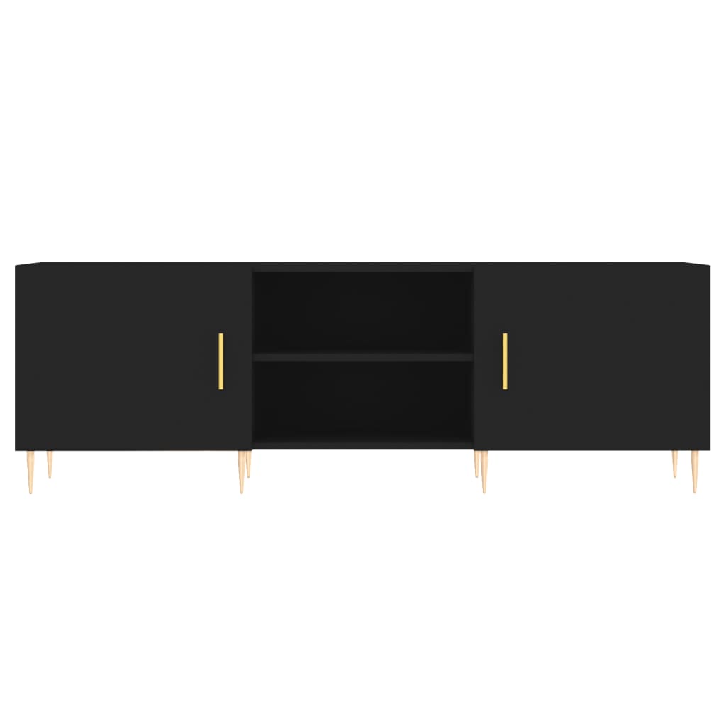 TV Cabinet Black 150x30x50 cm Engineered Wood