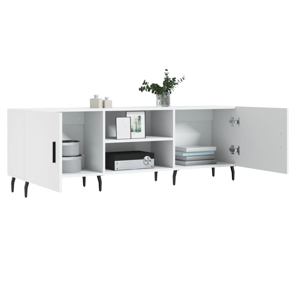 TV Cabinet White 150x30x50 cm Engineered Wood