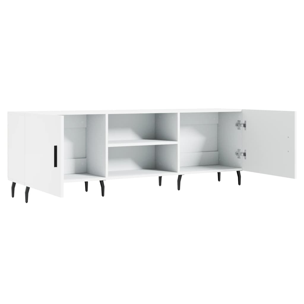 TV Cabinet White 150x30x50 cm Engineered Wood