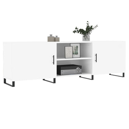 TV Cabinet High Gloss White 150x30x50 cm Engineered Wood