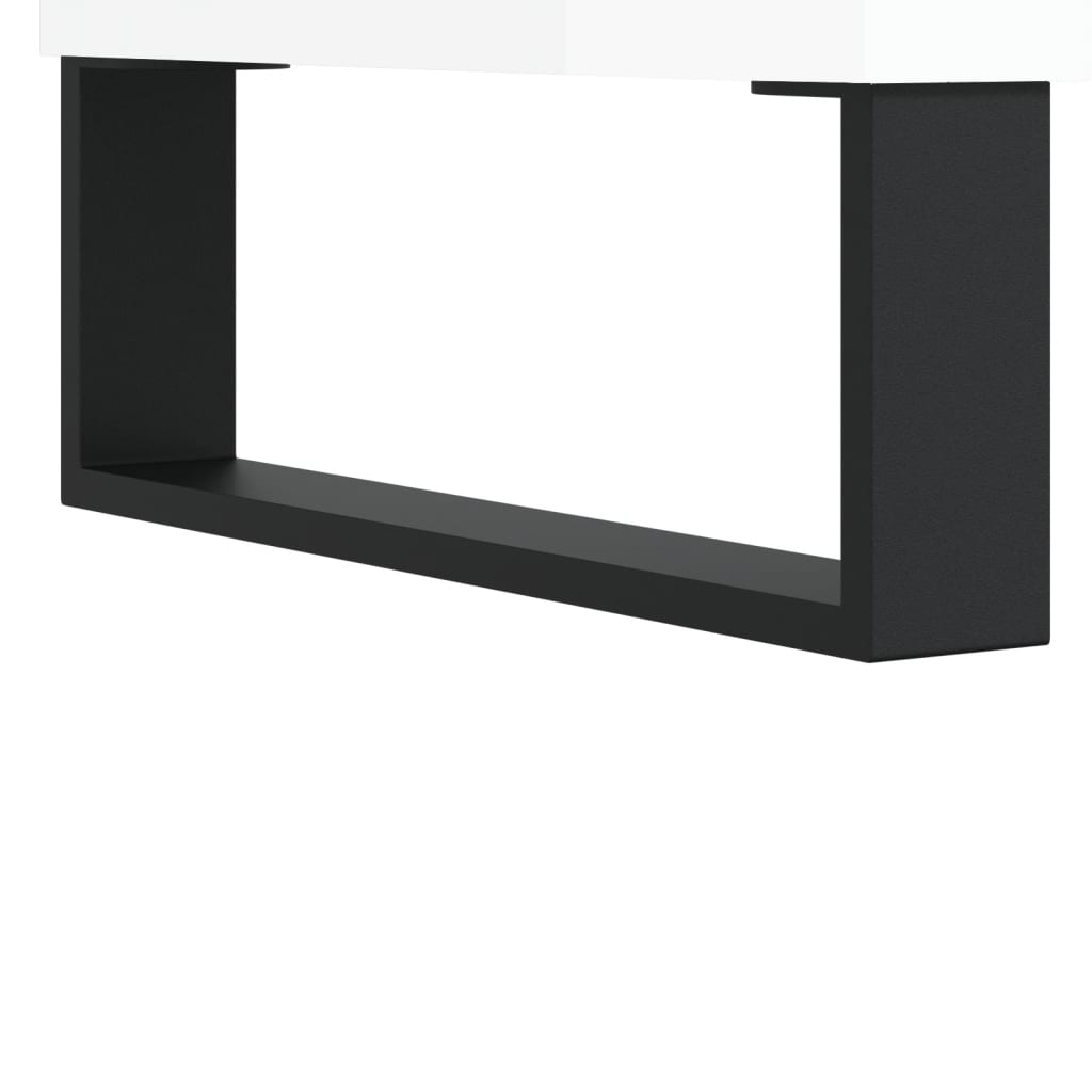 TV Cabinet High Gloss White 150x30x50 cm Engineered Wood