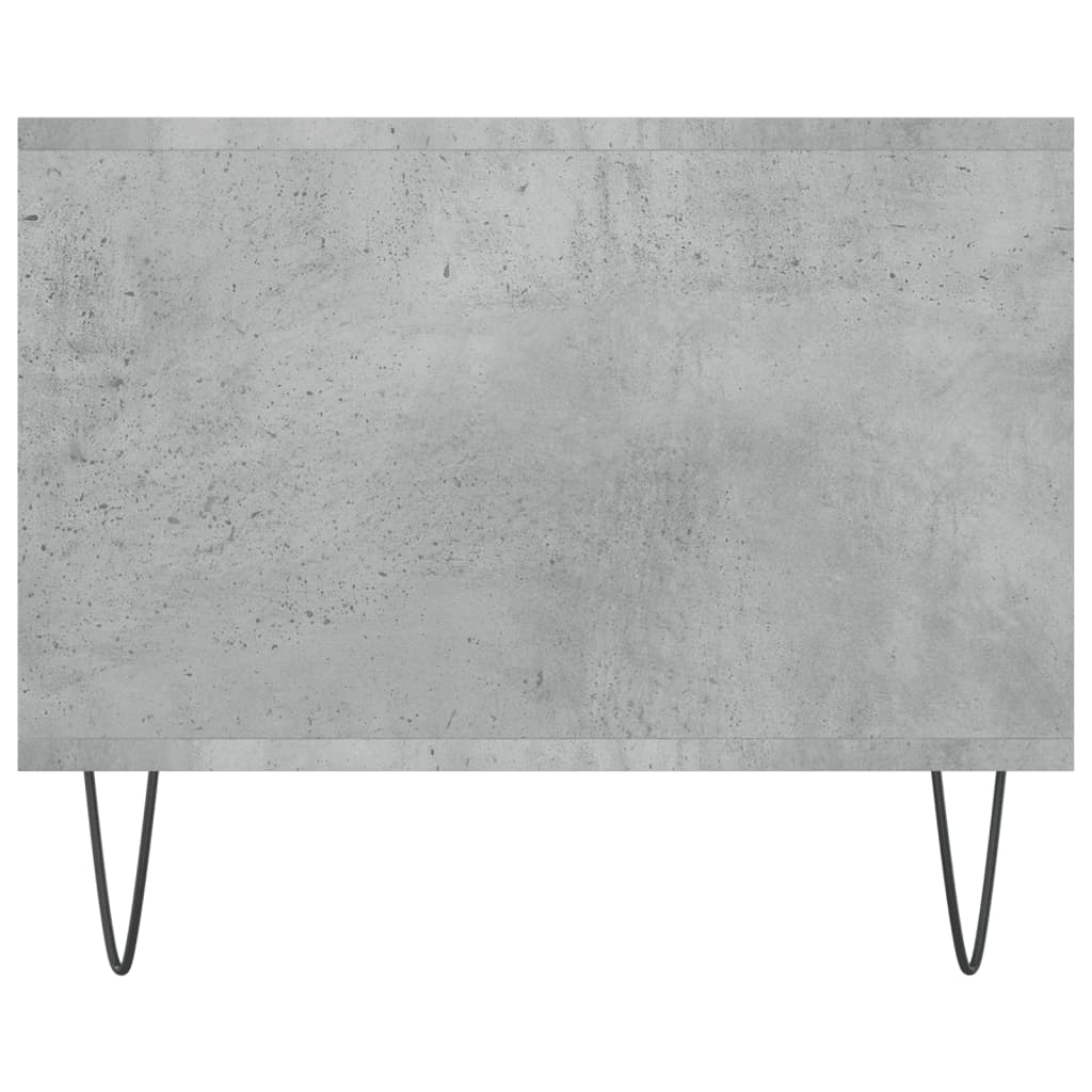 Coffee Table Concrete Grey 102x50x40 cm Engineered Wood