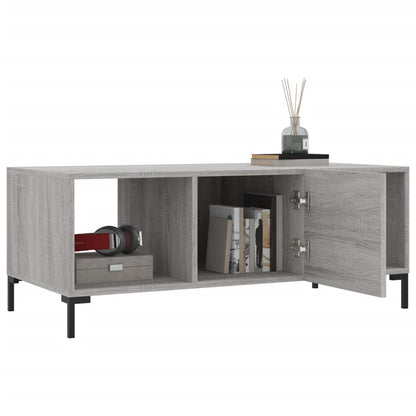 Coffee Table Grey Sonoma 102x50x40 cm Engineered Wood