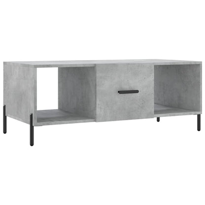 Coffee Table Concrete Grey 102x50x40 cm Engineered Wood