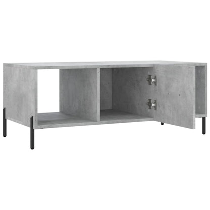Coffee Table Concrete Grey 102x50x40 cm Engineered Wood