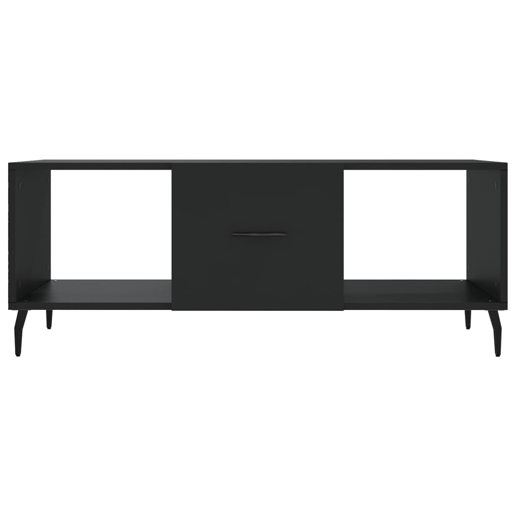 Coffee Table Black 102x50x40 cm Engineered Wood