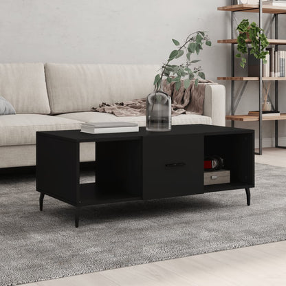 Coffee Table Black 102x50x40 cm Engineered Wood