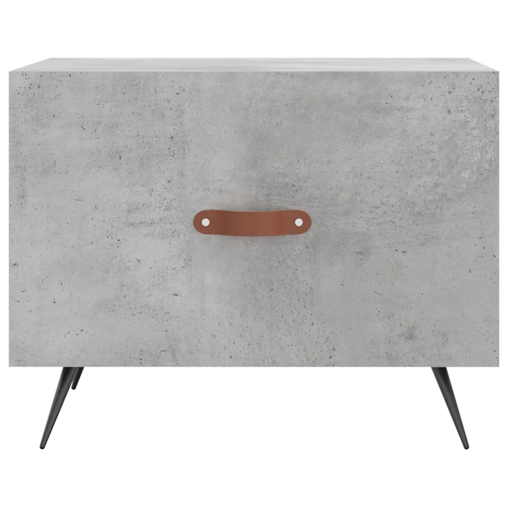Coffee Table Concrete Grey 50x50x40 cm Engineered Wood